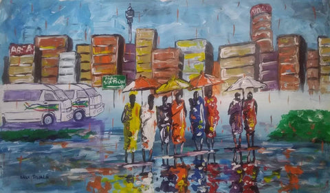 DAXX TFWALA ART - Rainy Joburg Day Painting - QURATOR™ Market