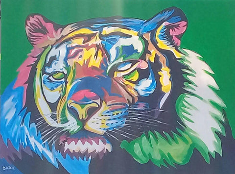 DAXX TFWALA ART - Rainbow Nation Tiger Painting - QURATOR™ Market