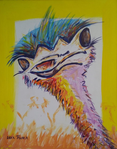 DAXX TFWALA ART - Ostrich Painting - QURATOR™ Market