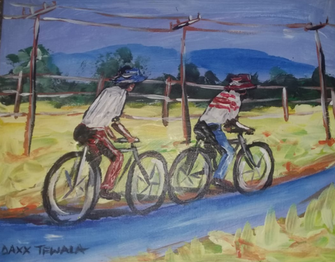 DAXX TFWALA ART - Rural African Travel on Bicycles - QURATOR™ Market