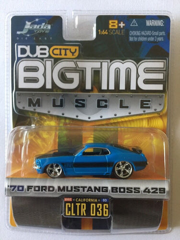 DUBCITY Big Time Musle 1970 Ford Mustang Bos 429 : 1/64 Scale - QURATOR™ Market